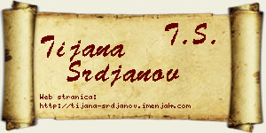Tijana Srđanov vizit kartica